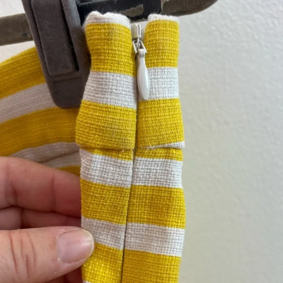 NWOT J. Crew Yellow Stripe Nautical Shorts 10 - Picture 2 of 5